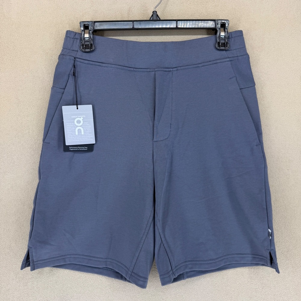 On Cloud Running Sweat Shorts Dark Men's S Performance Gear Drawstring Waist